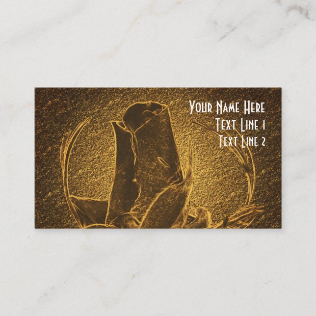 Resumen de la tarjeta de visita Floral Rosebud Bro (Anverso)