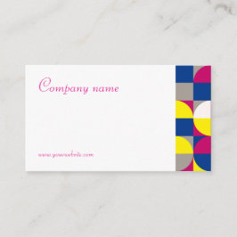 Resumen de la tarjeta de visita QR de la fucsia bl