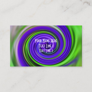 Resumen de la tarjeta de visita Red Yellow Swirls