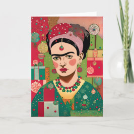 Resumen de la tarjeta navideña de artista femenina