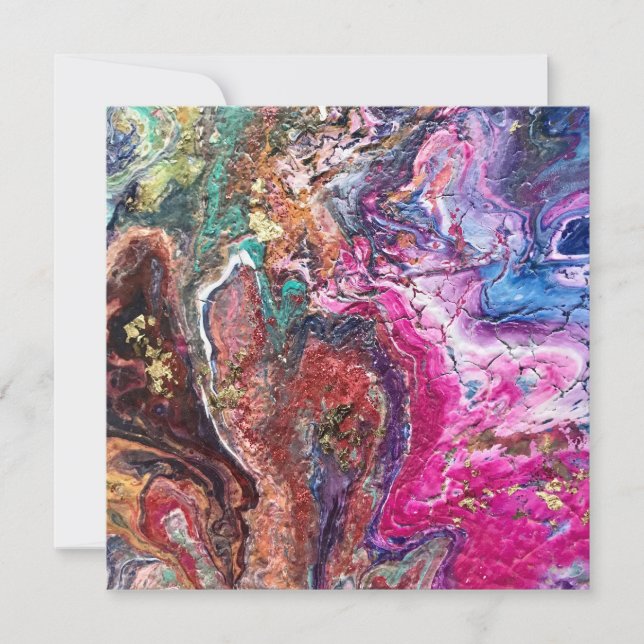 Resumen de las flores mágicas naranja de oro rosa  (Anverso)