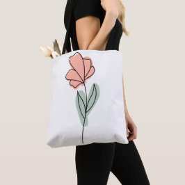 Resumen de las flores Minimalistas en la bolsa