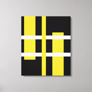 Resumen de las líneas de arte moderno amarillo bla