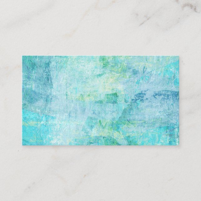 Resumen de las tarjetas de visita de arte Turquois (Anverso)