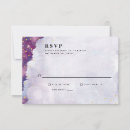 Resumen de las tarjetas RSVP de la boda acuarela m