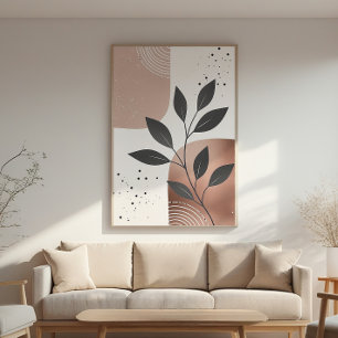 Resumen de Leaf Zen - Poster de arte mural Minimal
