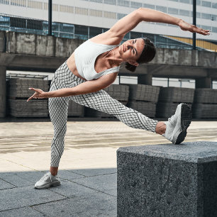 Resumen de líneas triangulares Capri Leggings