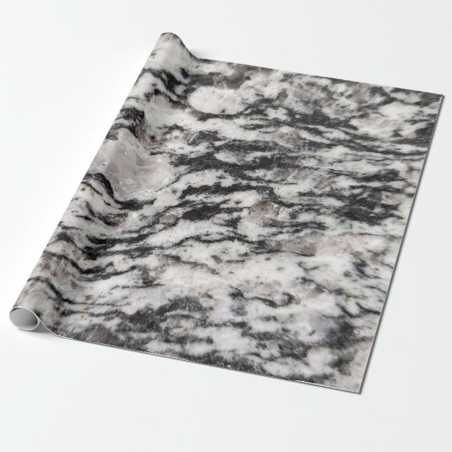 Resumen de manchas blancas y negras papel de envol (Desenrollado)