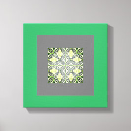 Resumen de Mandela Original arte de pared verde y