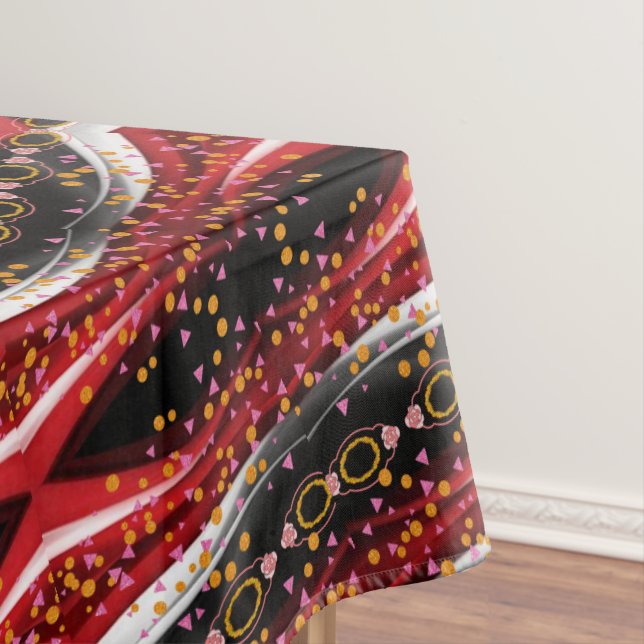 Resumen de manteles Blanco rojo negro (In Situ)