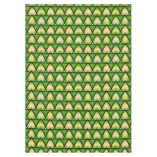 Resumen de manteles de textura verde geométrica