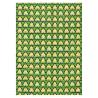 Resumen de manteles de textura verde geométrica