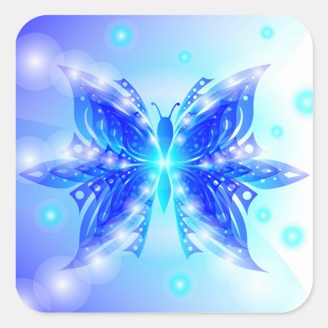 Resumen de mariposa pegatina (Anverso)