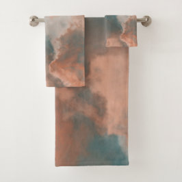 Resumen de mármol turquesa y rosa