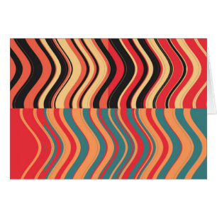 Resumen de ola de color Art Retro