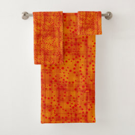 Resumen de otoño de Naranja quemado y acuarela roj