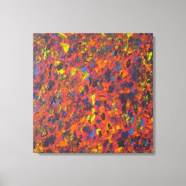 Resumen de otoño Impresión de lienzo de arte moder (Anverso)