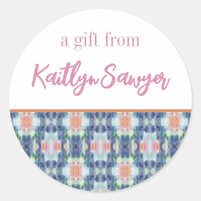 Resumen de Pegatinas de regalos personalizados de  (Anverso)