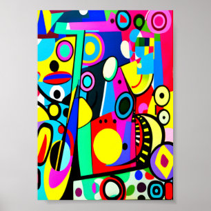 Resumen De Pieza De Arte Con Colores Negrita Organ