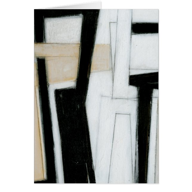 Resumen de pintura en blanco y negro (Frente)