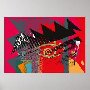 Resumen de pintura facial, arte mural, diseño vint