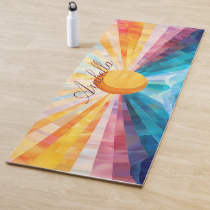 Resumen De Rayos De Sol Y Mat De Yoga Sea Horizon
