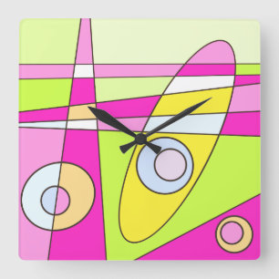 Resumen de Reloj Cuadrado Surfing Bubblegum