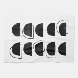 Resumen de toallas de cocina en blanco y negro