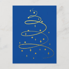 Resumen de un árbol de Navidad dorado resplandecie