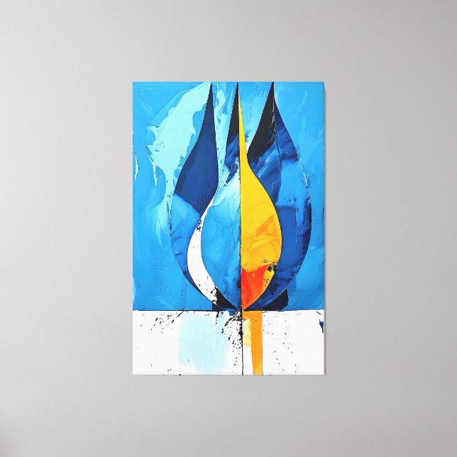 Resumen del arte de la línea de cobalto (Anverso)