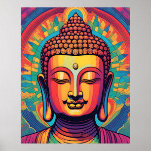Resumen del arte moderno Retrato de Buda tranqui