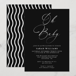 Resumen del Baby Shower moderno Invitación