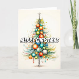 Resumen del colorido árbol de Navidad decorativo