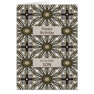 Resumen del cumpleaños del hijo Diseño de Mandala