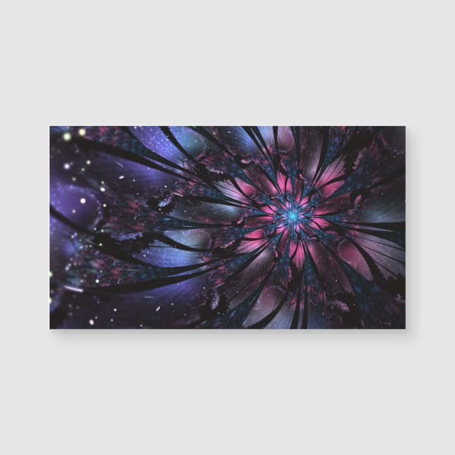 Resumen del diseño de flor fractal. (Anverso)