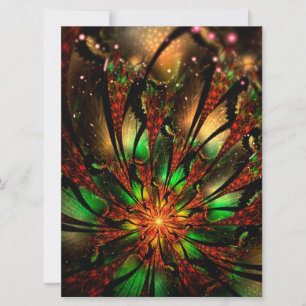 Resumen del diseño de flor fractal.