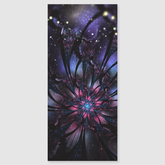 Resumen del diseño de flor fractal. (Anverso)