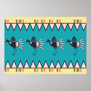 Resumen del diseño estilo arte africano. Trípica d