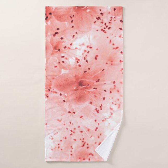 Resumen del fondo floral de las flores rosadas en  (Toalla de baño)