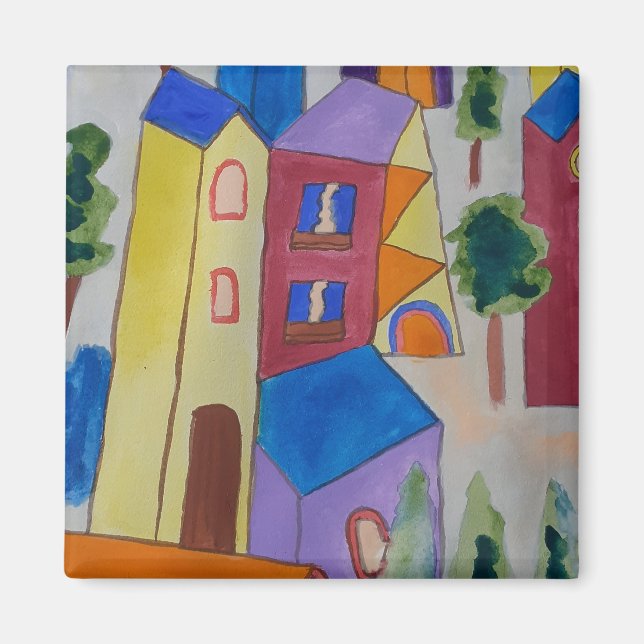 Resumen del imán de la aldea de verano (Frente)