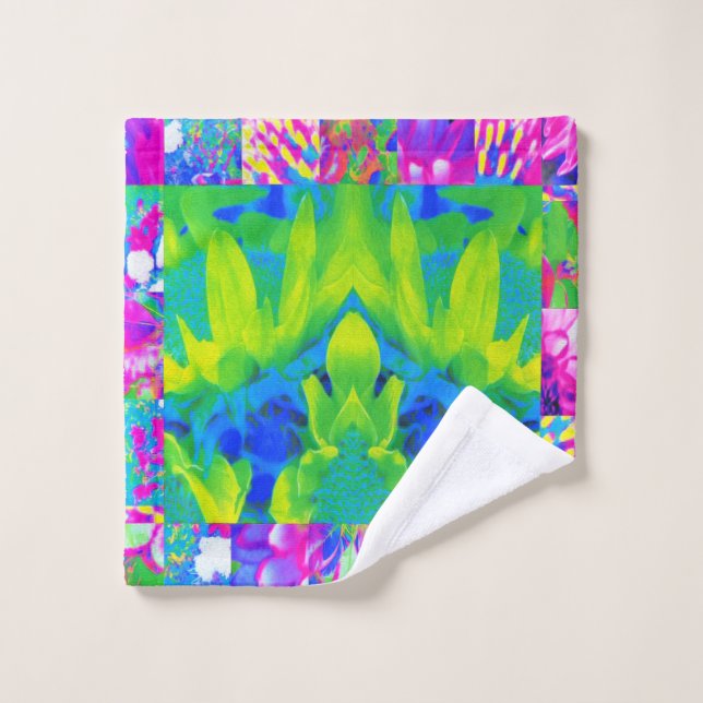 Resumen del mosaico del Sunflower Garden Collage (Toallita)