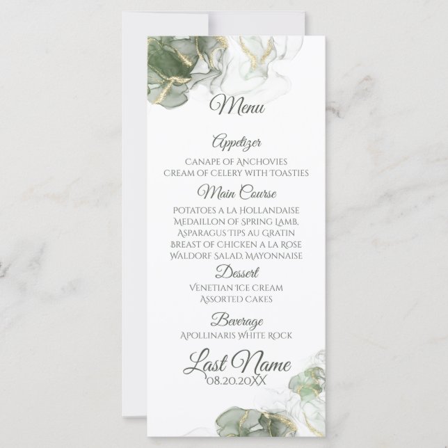 Resumen del oro silenciado verde sabio (Anverso)