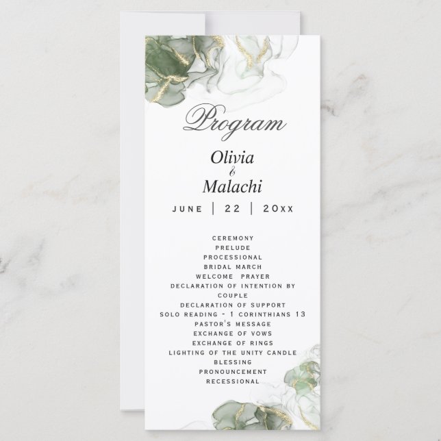 Resumen del oro silenciado verde sabio (Anverso)