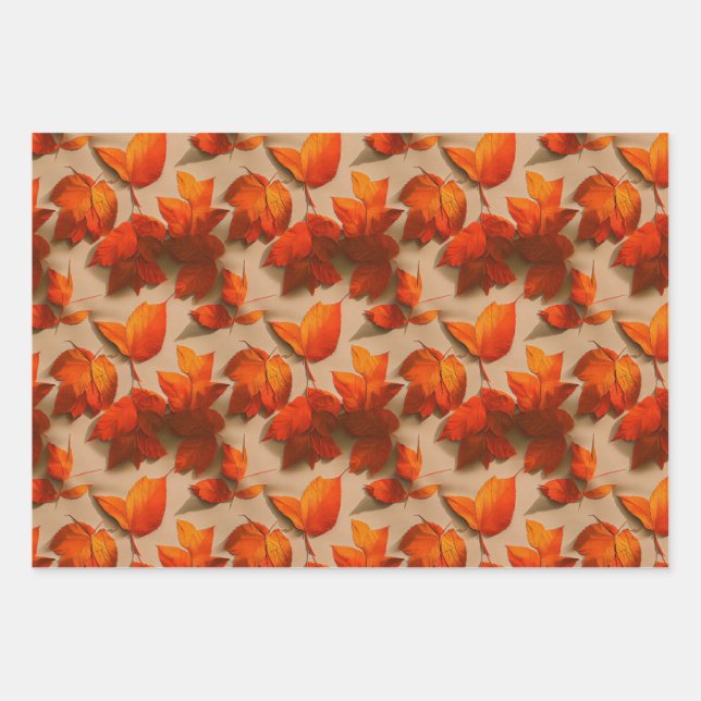 Resumen del patrón de hojas otoñales (Anverso)