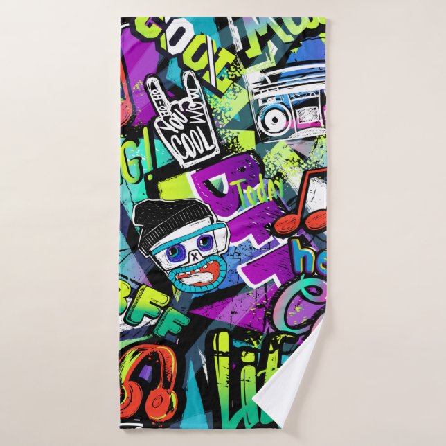 Resumen del patrón personalizado sin fisuras. Repe (Toalla de baño)