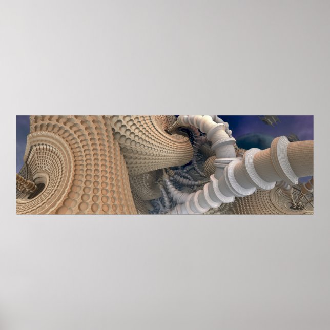 Resumen del Poster de Muro de Arte Fractal (Frente)