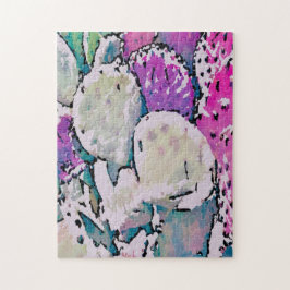 Resumen difícil Rompecabezas de Cactus rosado y ve