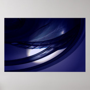 Resumen digital geométrico Poster de arte