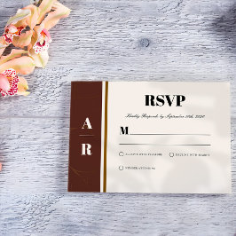 Resumen Elegancia Tarjeta RSVP de marco dorado