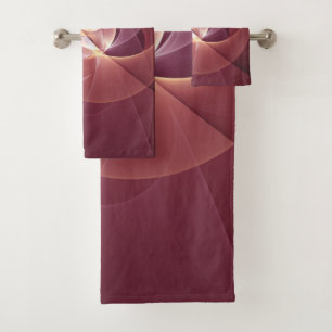 Resumen Elegante Vino Moderno Arte Fractal Rojo